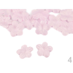 10 pétales ciselées en satin 14mm/ Nombreux coloris / Création de fleurs
