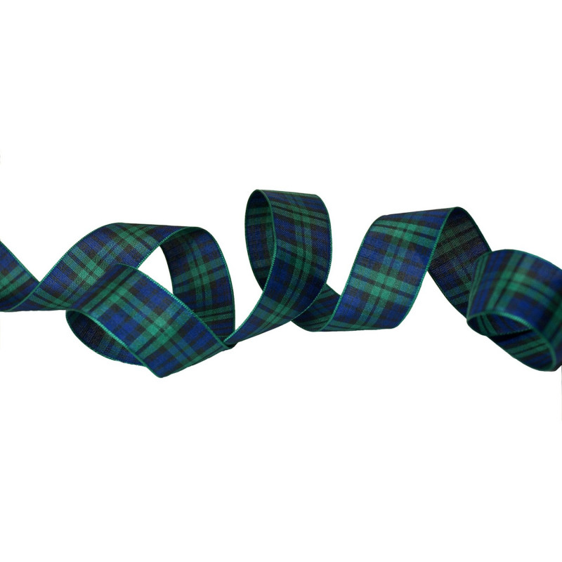 Ruban tartan écossais Black Watch / Toutes largeurs / Ruban écossais, ruban à carreaux, ruban plaid