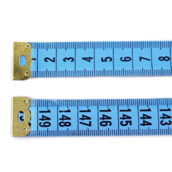2 métres ruban dans boite plastique ronde / outil couturière, métre-ruban, système pour mesurer 