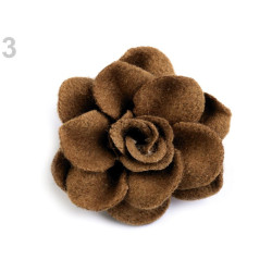 2 fleurs en laine feutrée 4 cm / Nombreux coloris / Fleurs en feutre, décoration bonnet et chapeau, fleur en tissu 