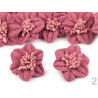 2 fleurs en laine feutrée 3 cm / Nombreux coloris / Fleurs en feutre, décoration bonnet et chapeau, fleur en tissu 