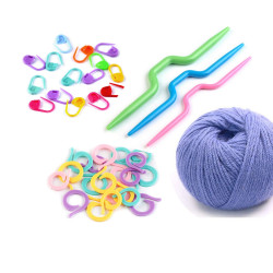 Accessoires pour tricot et crochet / Arrêts de maille, aiguilles à torsades, marqueurs de rangs / outils pour tricot 