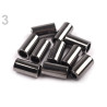 10 embouts de corde métal / 3,5mm et 5,5 mm / noir, or, argent, argent noirci / stop cordon, finition cordelette, embout corde  