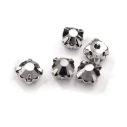 10 strass diamants a coudre 5 mm ANTHRACITE