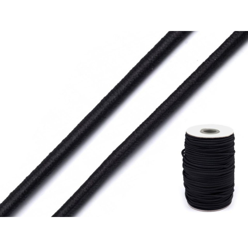 5M Elastique rond 3mm / fil élastique, cordon stretch arrondi, corde élastique, cordon élastique 
