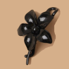 Pince fleur décorative pour cheveux ou chignon / Ecaille de tortue ou noir /  accessoires de coiffure,  barrette, pince cheveux 