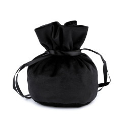 3 sacs cadeaux bourse velours noir 14x16cm / Bourse en velours pour bijoux, pochette cadeau noire ou rouge avec lien, c 
