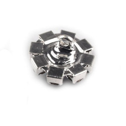 2 Boutons bijoux fleur cristal diamant 12mm / Bouton bijou, bouton cristal, bouton diamant, bouton luxe 