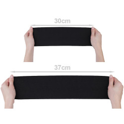 Bande élastique stretch largeur 10 cm noir ou blanc