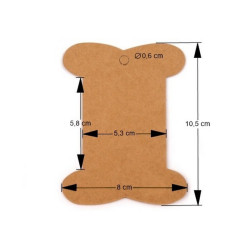 10 cartonnettes marron 8 x 10 cm pour emballage rangement