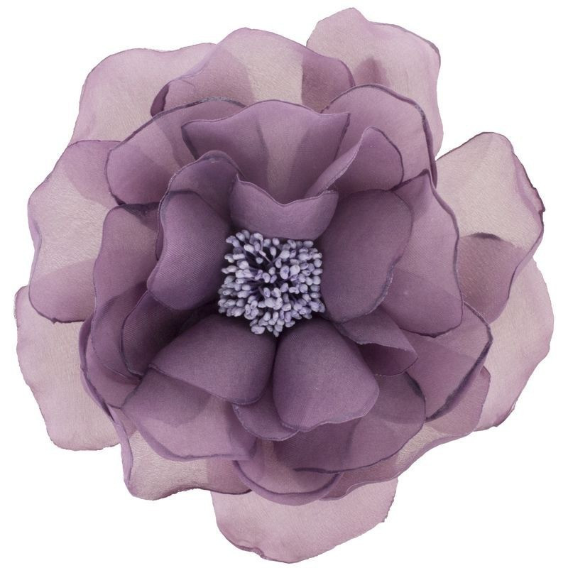 Fleur organza violet mauve