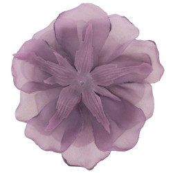 Fleur organza violet mauve