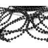 3 metres de fil de perles 3 mm sur fil - noir