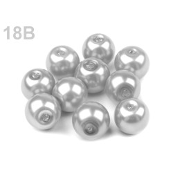 Perles nacre verre 10 mm
