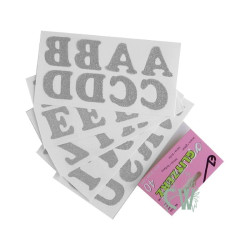 40 Lettres alphabet thermocollantes 33 mm
