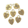 10 charms pendentifs Hand made with love